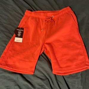 Burnt orange sweatshorts